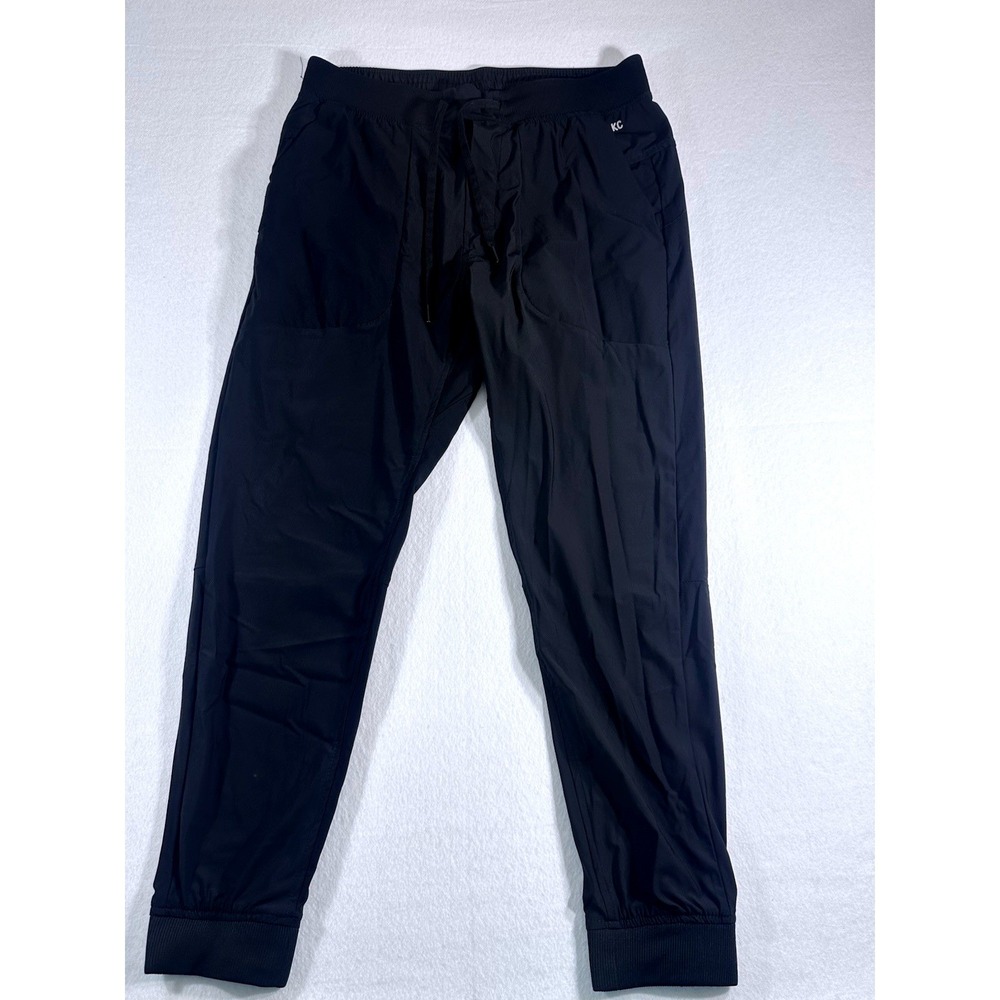 Kenneth Cole Womens L Large Black Jogger Pants Athleisure Yoga Running Training